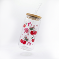 Glass Cup (Cherry)