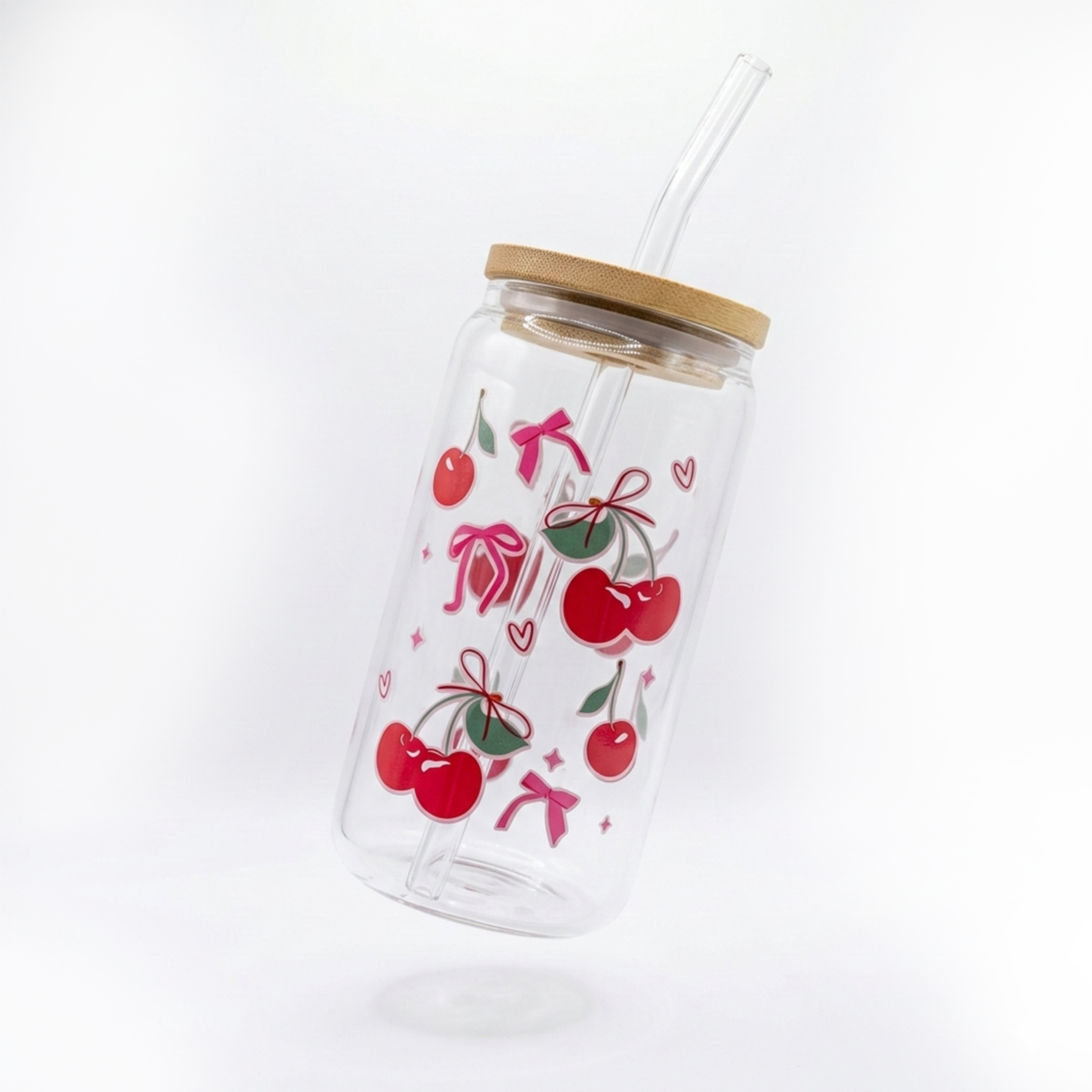 Glass Cup (Cherry)