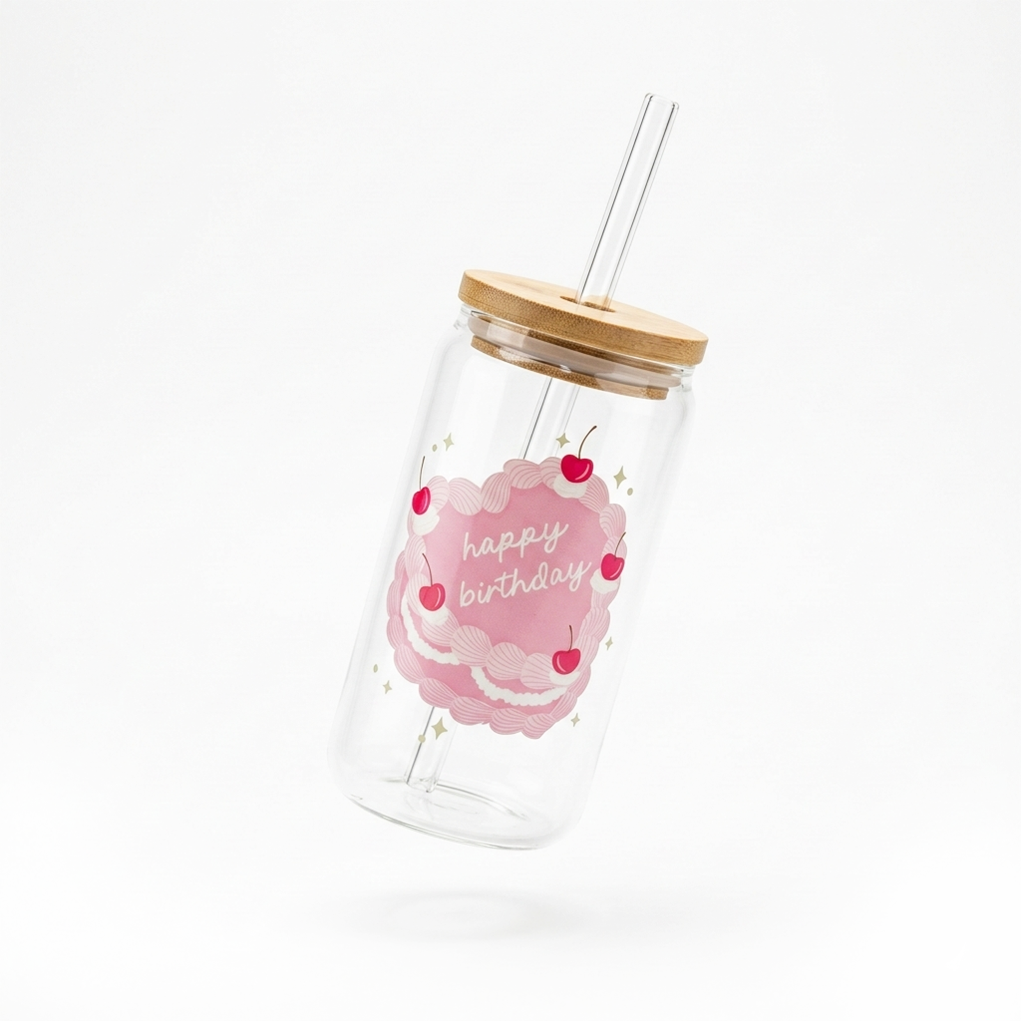 Glass Cup (Birthday Cake)