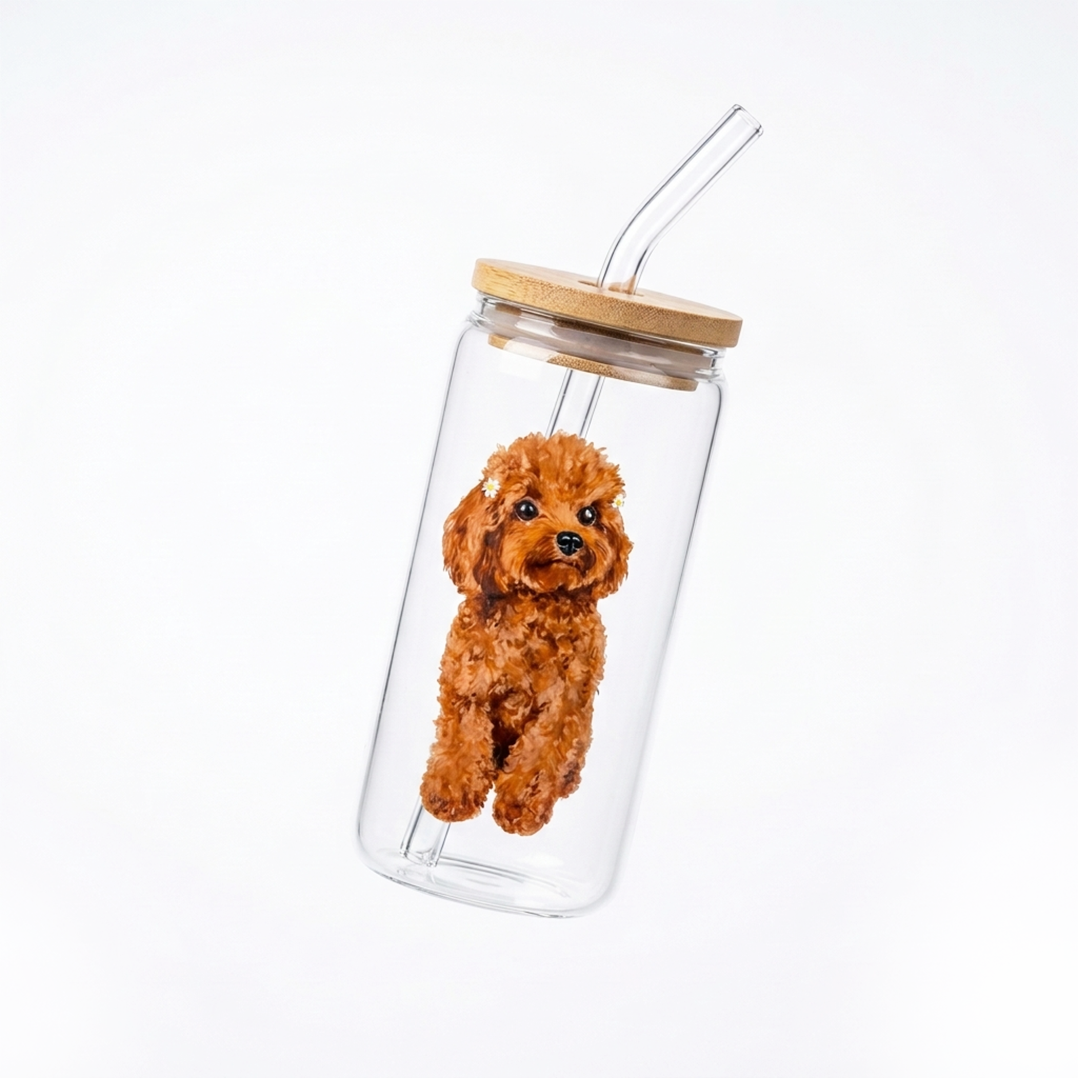 Glass Cup (Cute dog)
