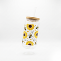 Glass Cup (Sunflower)