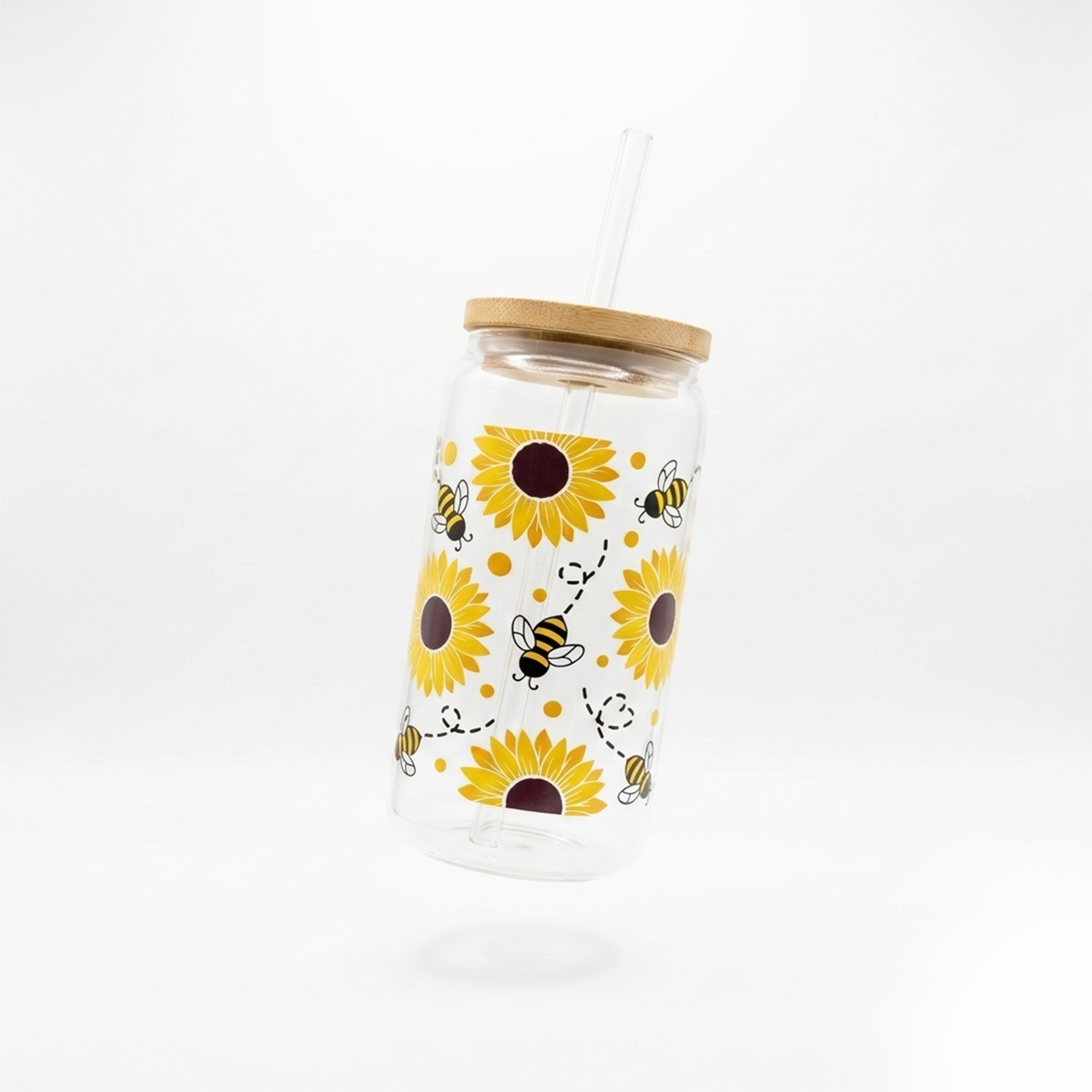 Glass Cup (Sunflower)