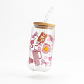 Glass Cup (Pink)