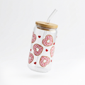 Glass Cup (Heart Donuts)