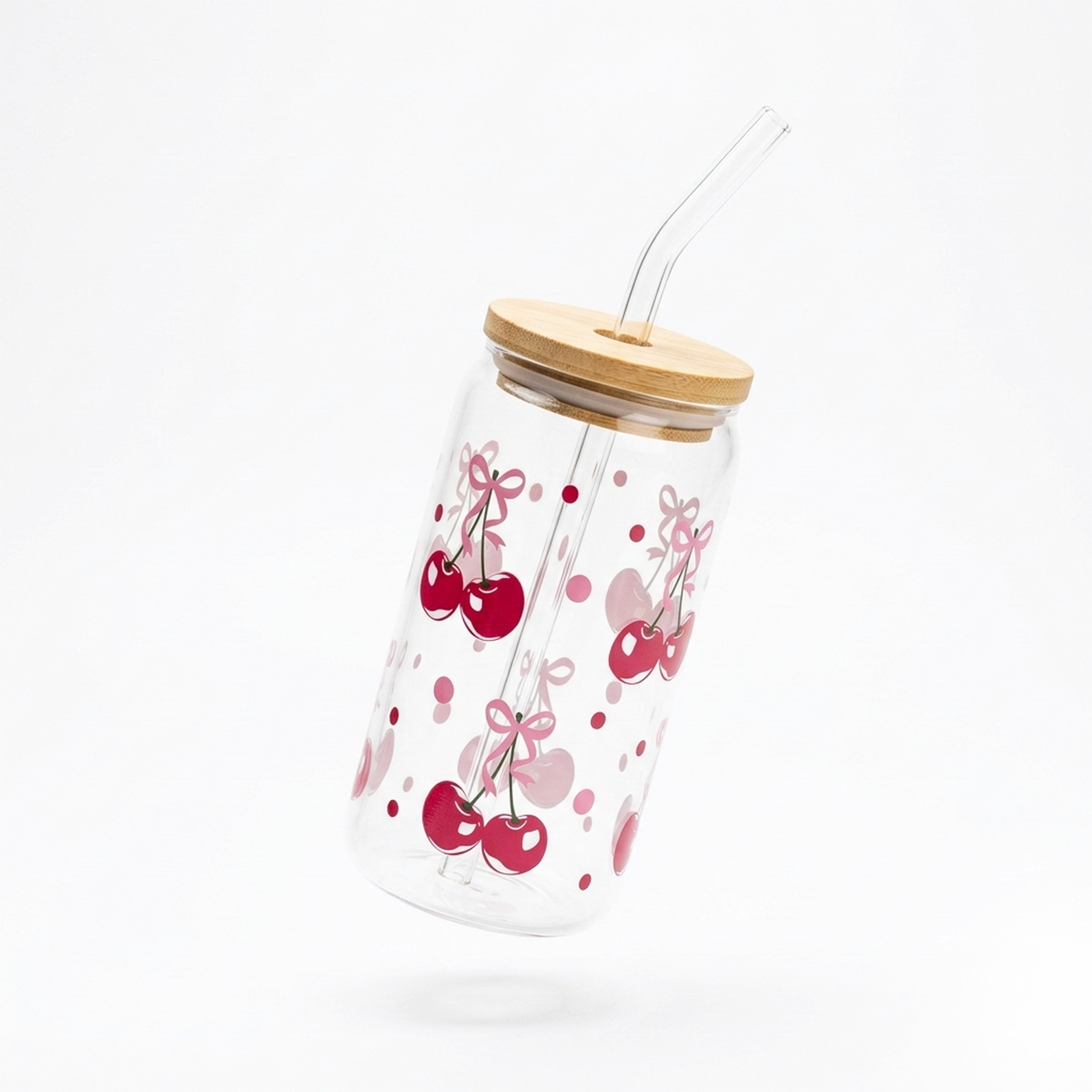 Glass Cup (Cherry)