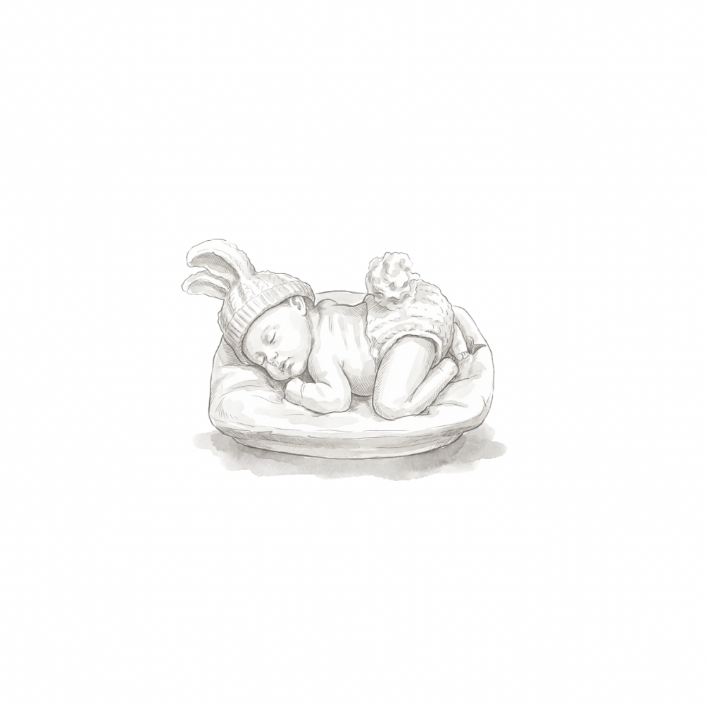 Sleeping Baby Ceramic